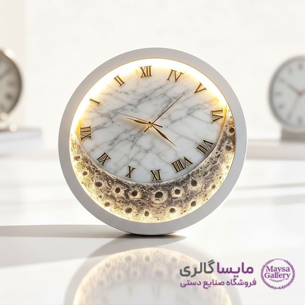 تابلو ساعت و ماه