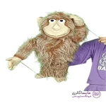 عروسک نمایشی دستی طرح میمون پشمالو